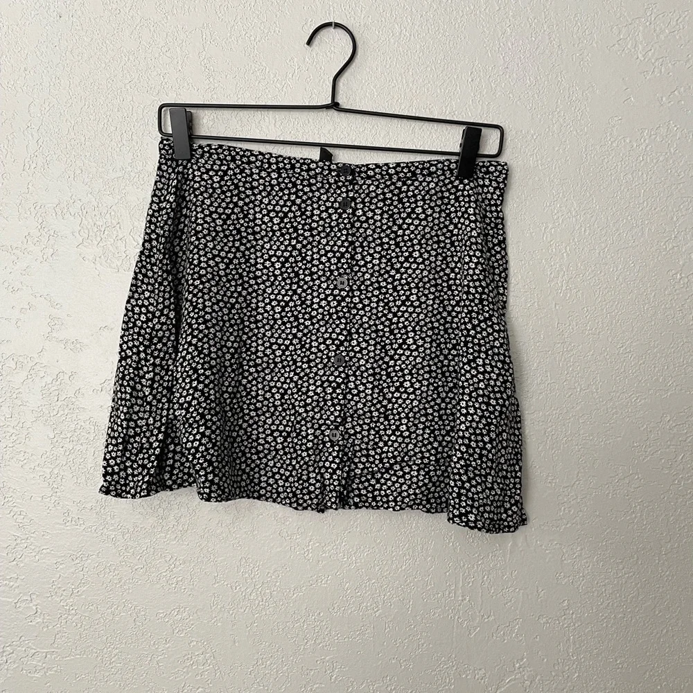 H&M divided floral skirt